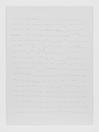 Variations, One (listening to Feldman) (2012), ink on paper, 24 x 30 inches 