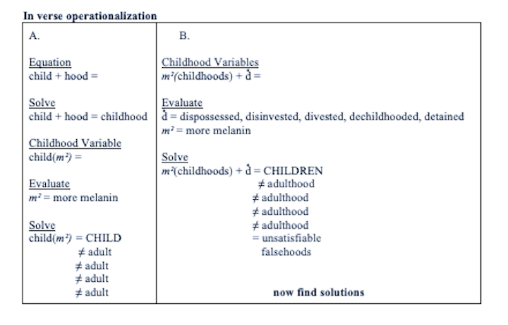 in verse operationalization / in parentheses / visual nonfiction poetry / Melissa Marini Svigelj